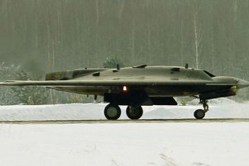 Российский стелс-беспилотник "Охотник" впервые поднялся в воздух