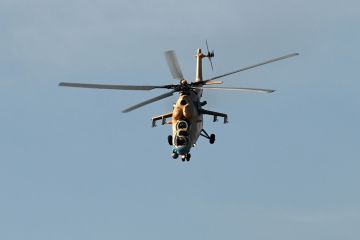 Чудом избежавший катастрофы "летающий танк" Ми-35П сняли на видео