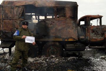Грузовик с украинскими военными подорвался на противотанковой мине под Луганском