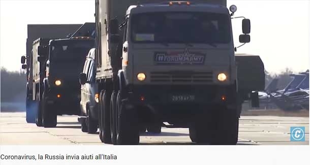 О том как в Италии «на помощь из РФ не обратили внимания»