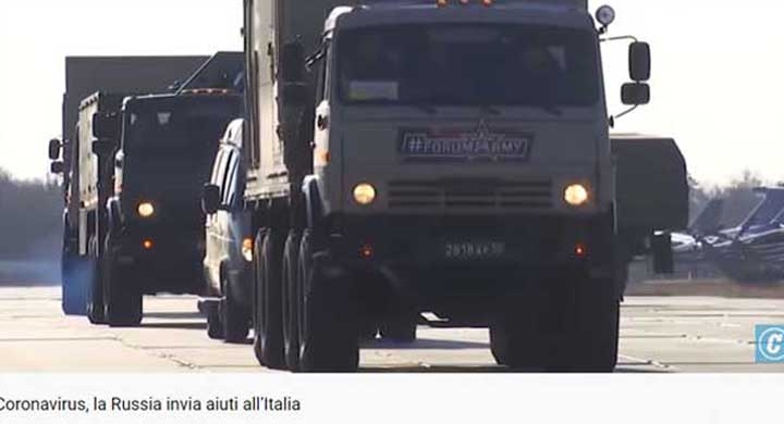 О том как в Италии «на помощь из РФ не обратили внимания»