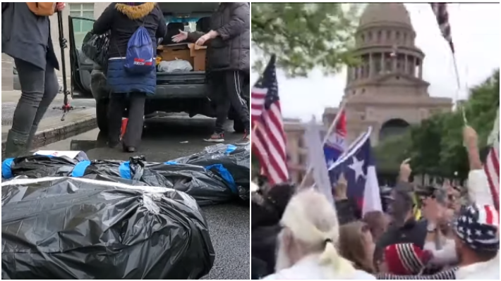 Беспорядки, крах медицины и "мешки с трупами": ситуация с коронавирусом в США 20 апреля