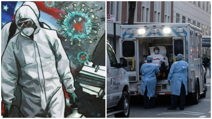 Километровые очереди за едой и нехватка гробов: ситуация с коронавирусом в США 24 апреля