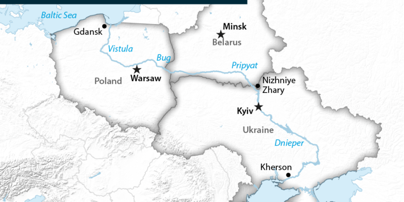 Проект водного пути Е40: боевые корабли НАТО в лесах Беларуси и степях Украины