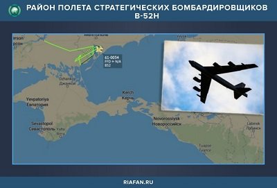 Бомбардировщики США провели тренировку у северных границ Крыма
