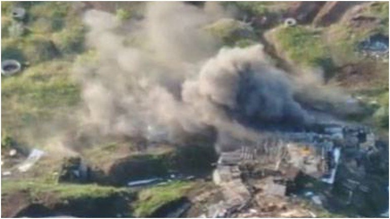 Опубликованы видеокадры уничтожения позиций ДНР военными ВСУ