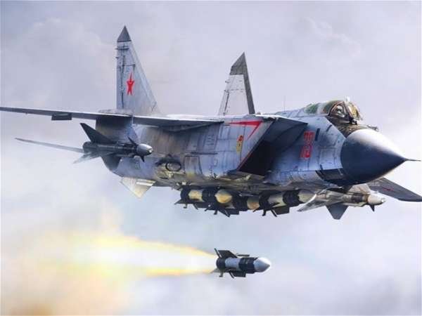 Истребитель МиГ-31К нанес удар гиперзвуковой ракетой «Кинжал» по цели на территории Сирии