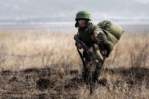 Морская пехота России проводит учения в Крыму