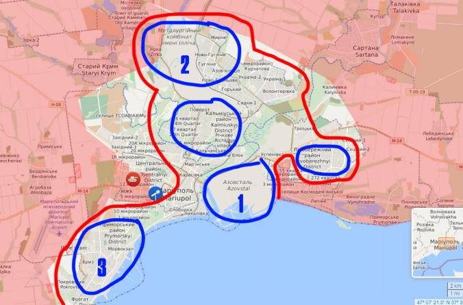 В Мариуполе образовалось пять «котлов» – чем осложняется зачистка