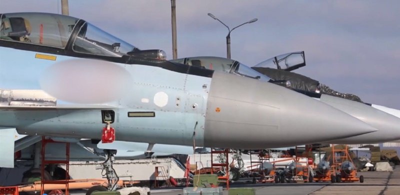 Минобороны опубликовало видео боевых вылетов Су-35С