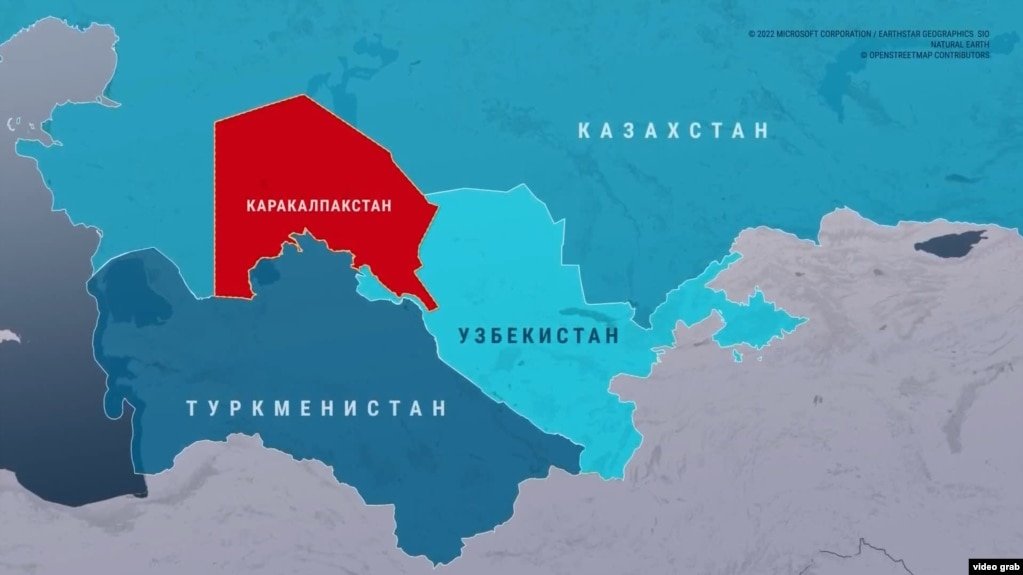Власти Узбекистана ввели режим ЧП в Каракалпакстане из-за протестов