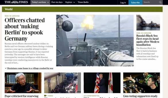 «Офицеры ВМФ России обсуждали ядерный удар по Берлину и базам США» — Spiegel