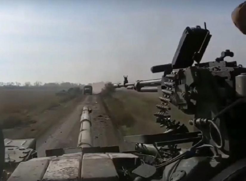 На танк ВСУ внезапно вышла колонна армии РФ на Криворожском направлении