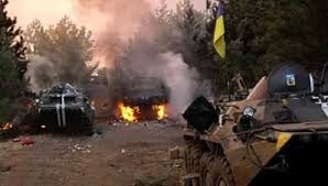 На Донбассе нашли сожжённую американскую БМП с месивом из боевиков ВСУ