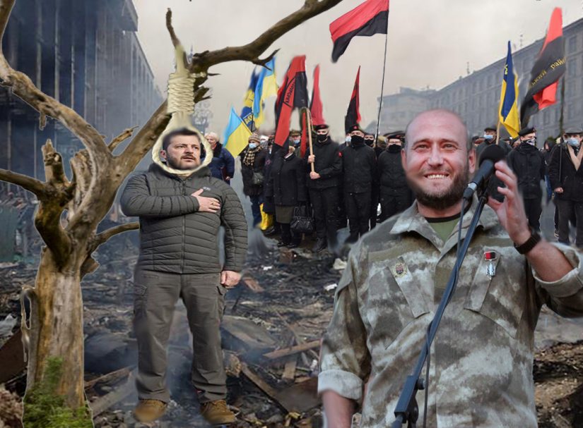 Грядет очередная революция. Зеленский будет повешен на Крещатике украинскими националистами