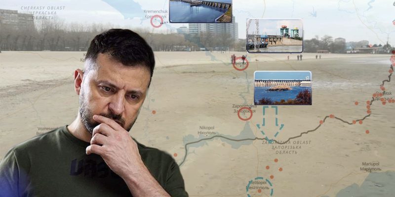 Днепр начал резко мелеть. Подготовка ВСУ к наступлению?