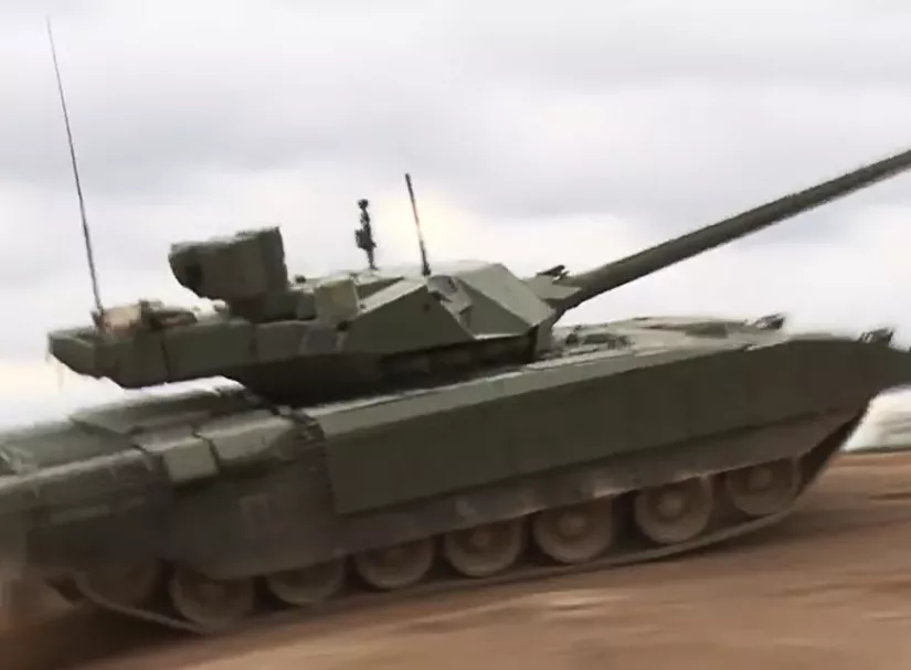 Танк Т-14 "Армата" показал свою мощь на Украине