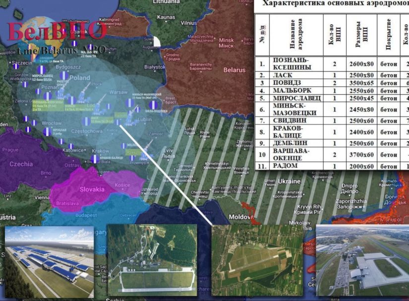 Аэродромная сеть Польши и Румынии готова к воздушной операции НАТО на Украине