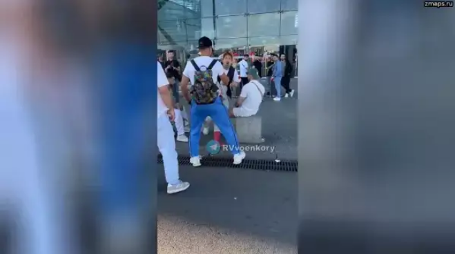 «Уберите детей от телевизора»: русский мужик в Берлине встретил актёра-предателя (Видео)