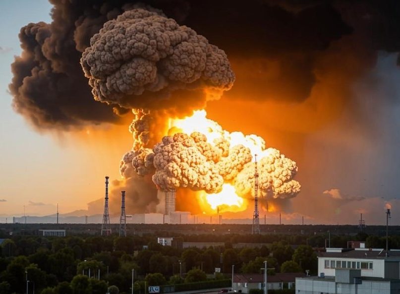 Полыхала половина Киева - "километровые грибы" и 40 ракет довели Зеленского до истерики