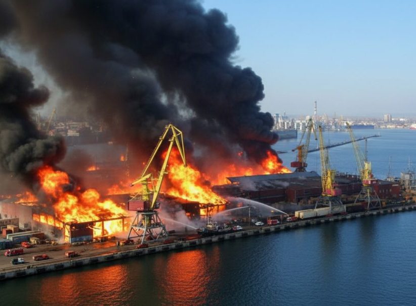 От слов к делу: Россия сжигает одесские мосты и суда, ломая хребет украинской экономике