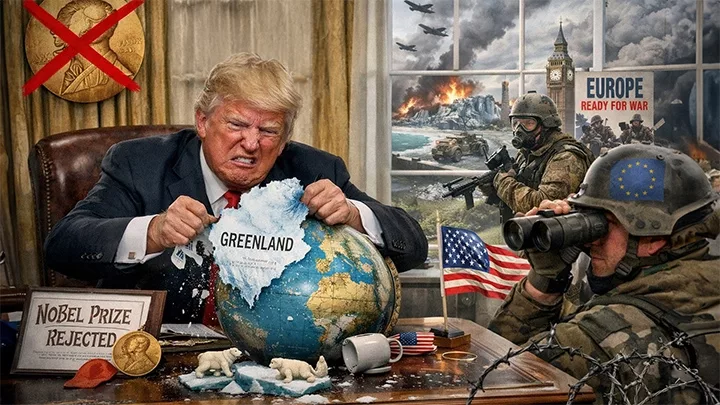 Трамп без Нобелевки пошёл на Гренландию: Европа готовит войска против США