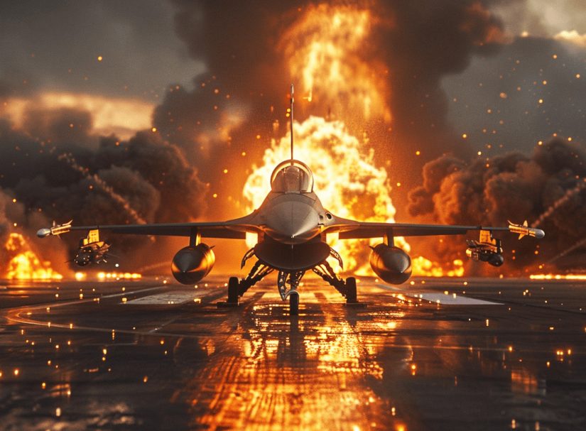 "Неприкасаемые" кончились: Километровые столбы огня уничтожили крупнейший хаб НАТО и британский штаб. F-16 - всё