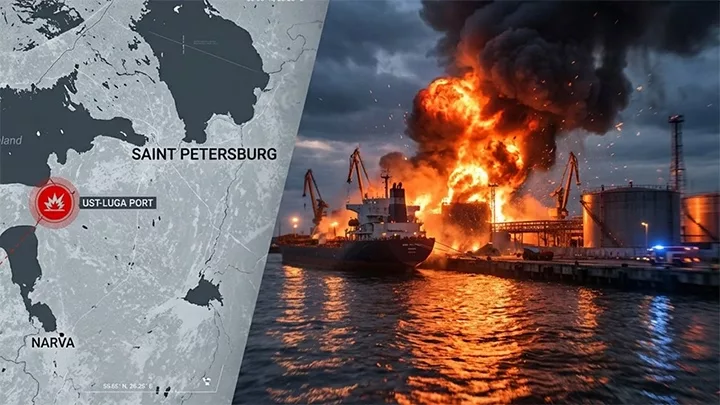 Балтийская петля сжимается: Усть-Луга горит, а Россия рискует потерять 40% морского экспорта