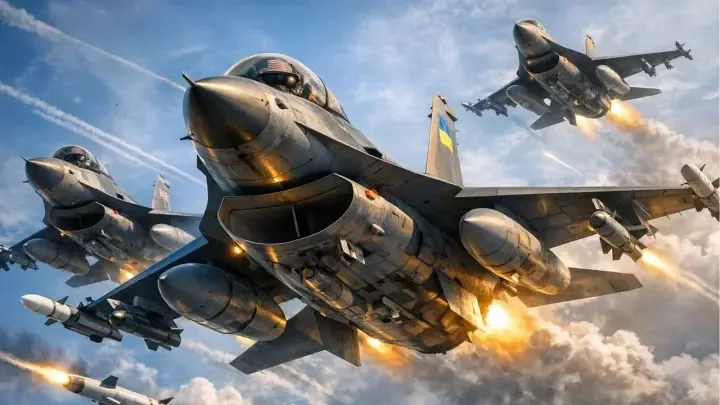 Курский истребитель поймал два самолёта ВСУ над Сумской областью: один задымил и ушёл, второй в панике последовал за ним