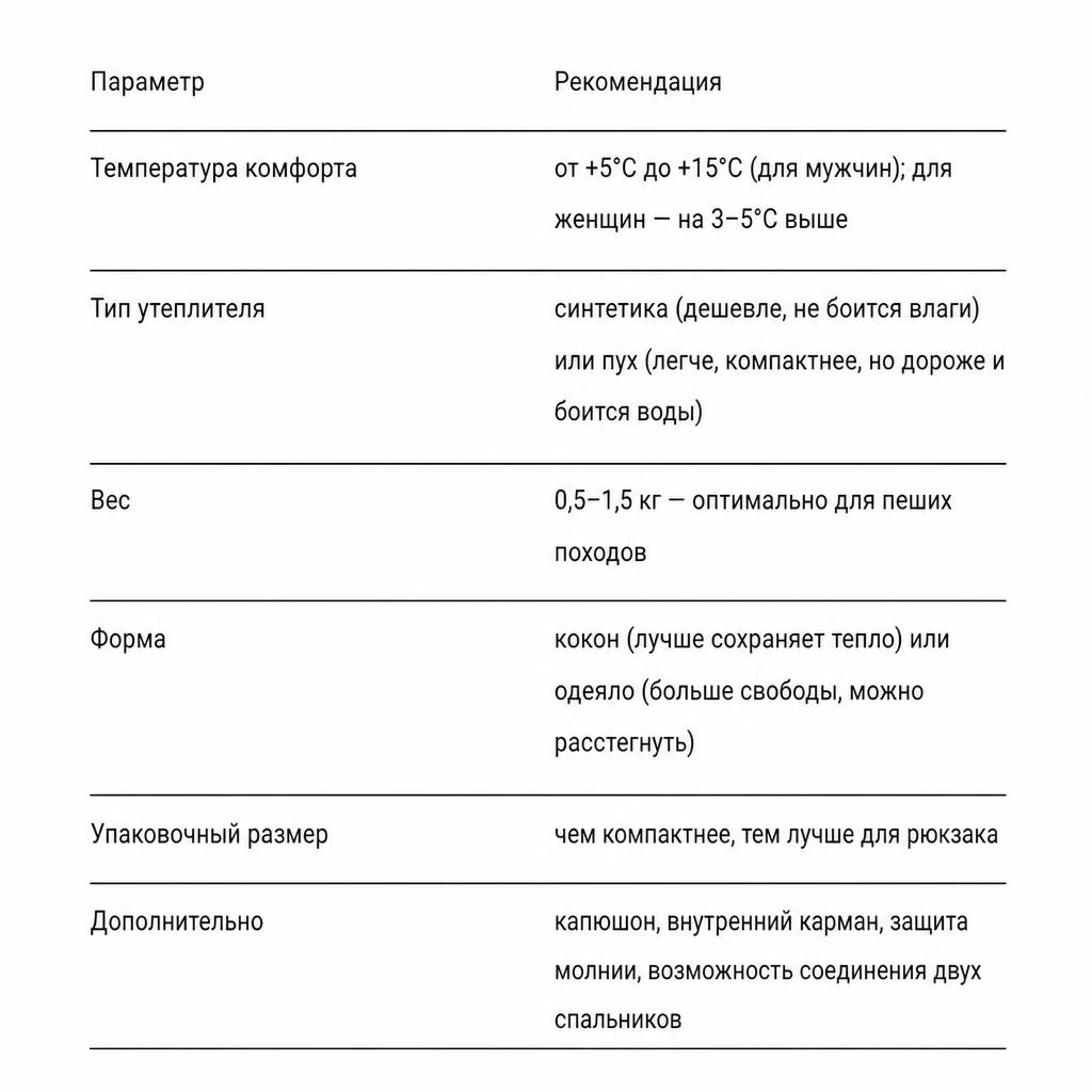 Топ-5 спальников для летнего похода: комфортный сон на природе