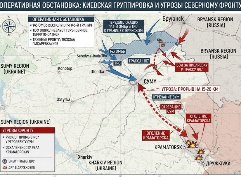15–20 километров на Черниговщине хватит, чтобы отрезать Сумы и оголить Краматорск