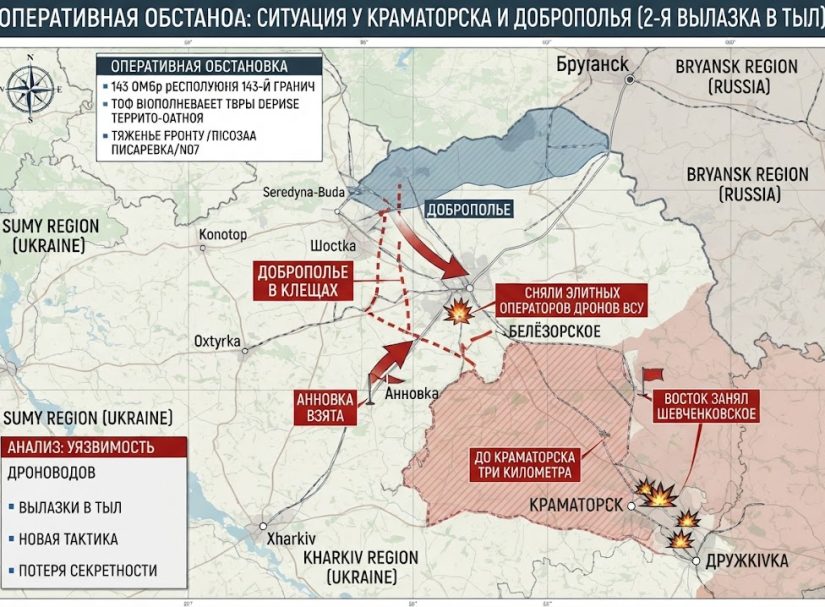 Русский спецназ ножами снял элиту дроноводов у Белёзорского. До Краматорска три километра