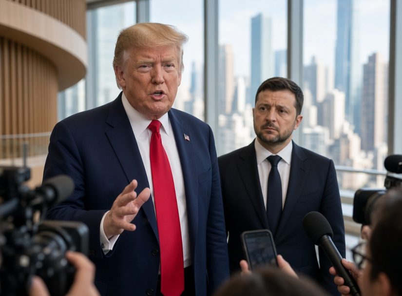Очередное унижение потужного: Трамп не дал Зеленскому сказать и двух слов на встрече в Нью-Йорке