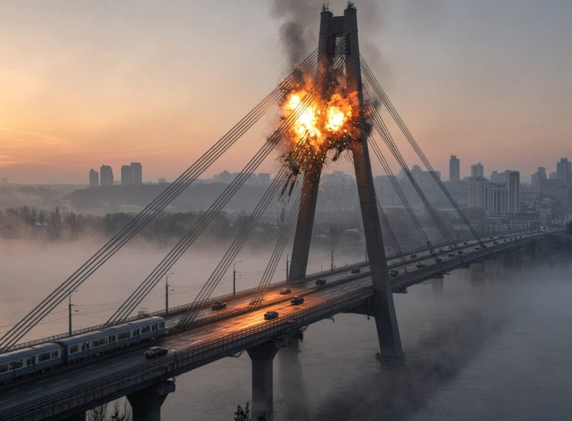 Мост стоит, но движение встало: дроны бьют по узлам, которые трудно достать обычным боеприпасом