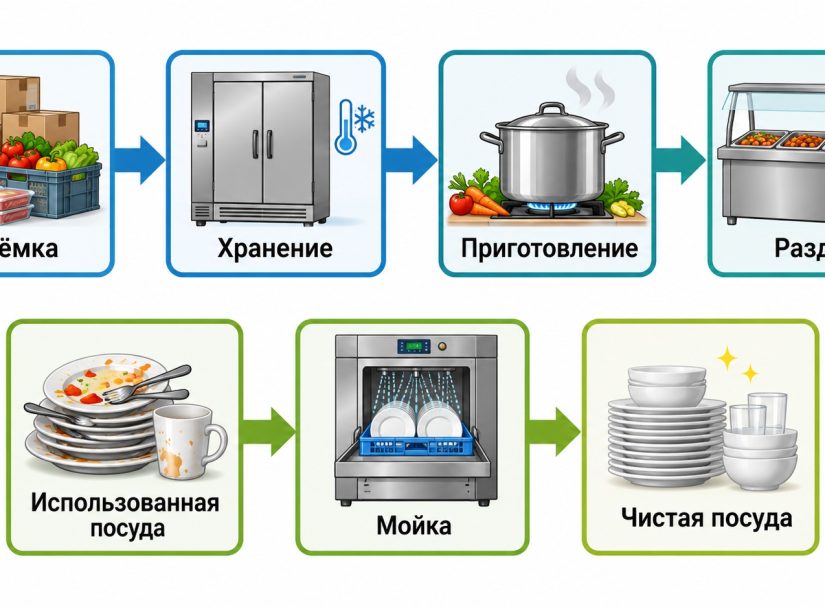 Столовая на предприятии: как открыть — от помещения до меню